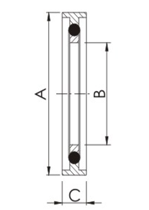 Specs KF Centering Ring with Retainer Ring