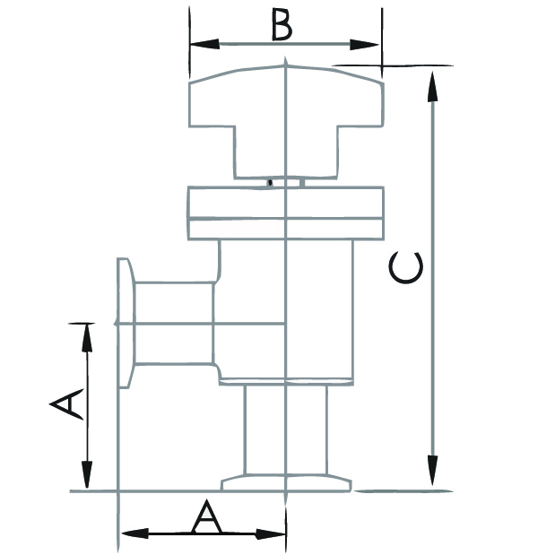 Specs KF Manual Angle Poppet Valve