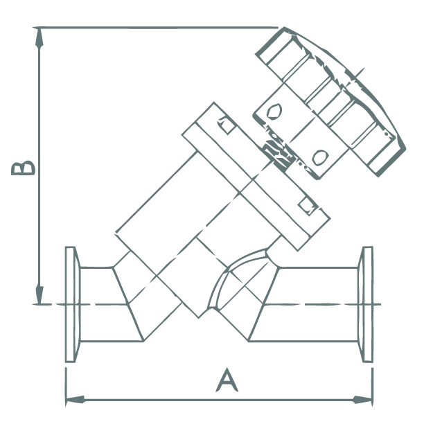 Specs KF Manual In-Line Poppet Valve