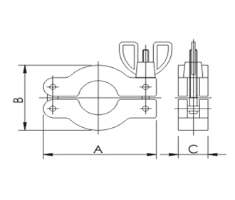 Specs KF SST Wing-Nut Clamp