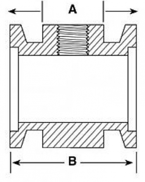 Specs KF to Female NPT Tee Adapter